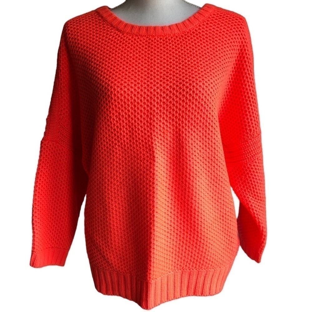 Ted Baker London Orange Coral Knit Sweater Size 2 US 6